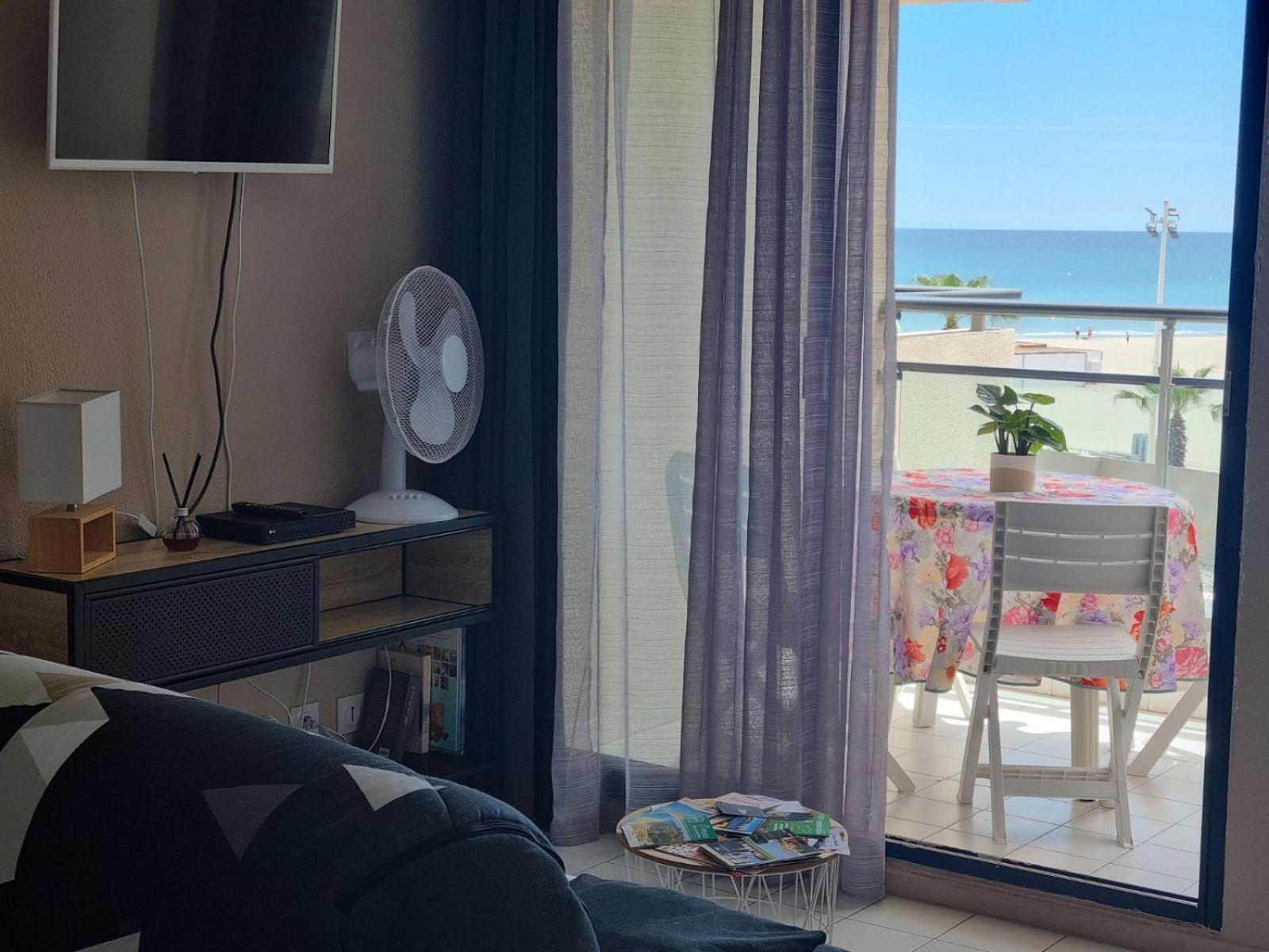 Studio Cosy Climatise Vue Mer Canet Plage 3Etoiles Dış mekan fotoğraf